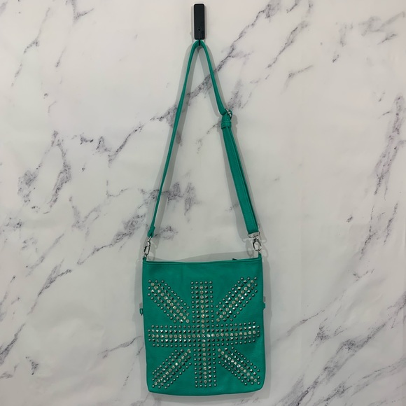 Rhinestone Embellished Crossbody Handbag - Picture 1 of 4